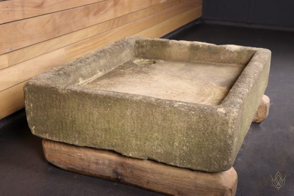 Original Gritstone Hand Carved 18th Century Sink - Image 4