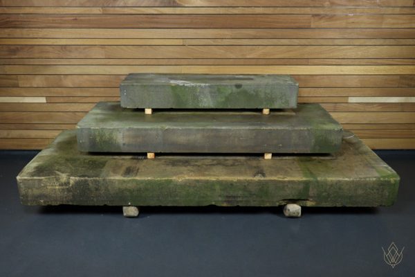 Set of 3 Manor House Sandstone Carved Stone Entranceway Steps