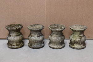 Batch of 4 Portland Stone Carved Stone Plinths - WM11279