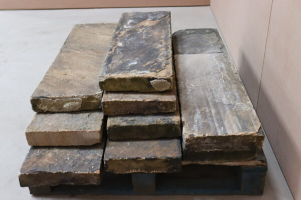 33ft 12"x3" Reclaimed Flat Sandstone Coping Stones - WM11286 - Image 3