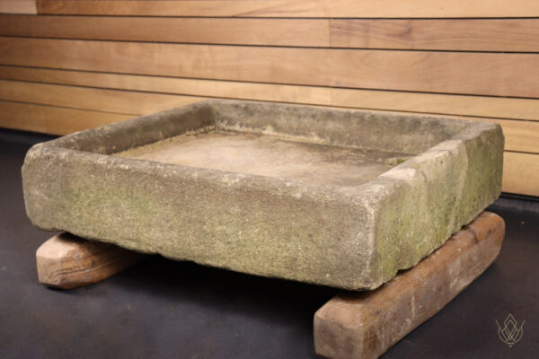 Original Gritstone Hand Carved 18th Century Sink - Image 6