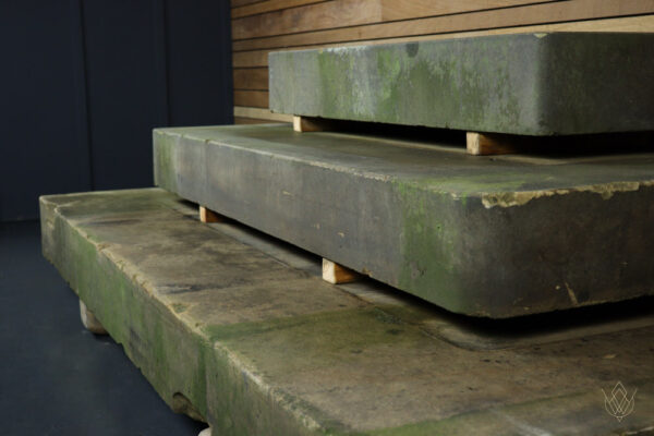 Set of 3 Manor House Sandstone Carved Stone Entranceway Steps - Image 10