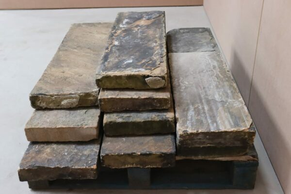33ft 12"x3" Reclaimed Flat Sandstone Coping Stones - WM11286 - Image 6