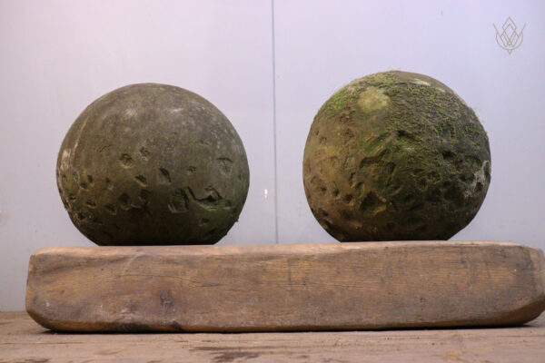 Pair of 19th Century 10.5" Stone Balls - WM11916 - Image 6