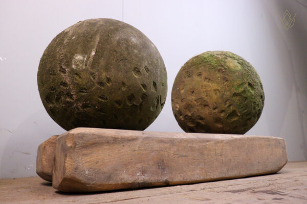 Pair of 19th Century 10.5" Stone Balls - WM11916 - Image 5