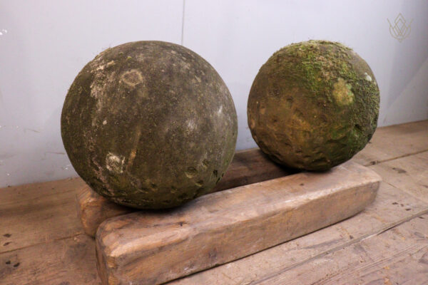 Pair of 19th Century 10.5" Stone Balls - WM11916 - Image 4