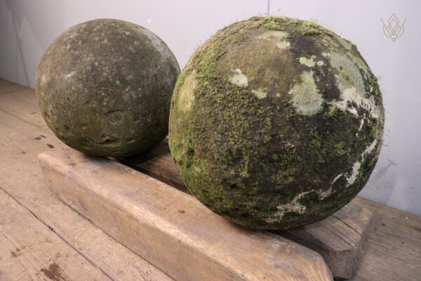 Pair of 19th Century 10.5" Stone Balls - WM11916