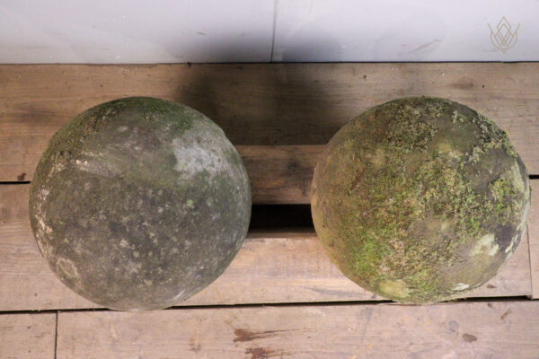 Pair of 19th Century 10.5" Stone Balls - WM11916 - Image 2