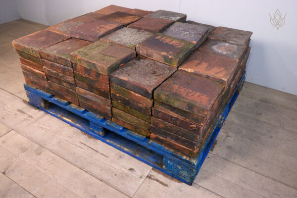 128 - 9.25" x 9.25" Reclaimed Red Terracotta Victorian Quarry Tiles - WM11923 - Image 3