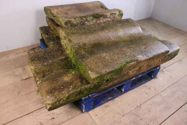 16.6ft - Large 19th Century Reclaimed Stone Channel - WM11928
