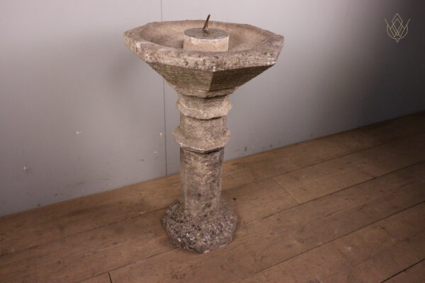 18th Century Limestone Birdbath with Sundial - WM11963 - Image 9