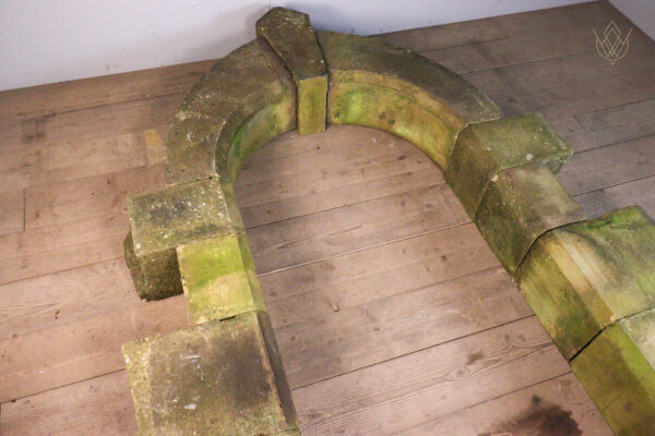 Large Victorian York Stone Arched Doorway - WM11934 - Image 3