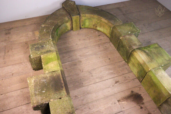 Large Victorian York Stone Arched Doorway - WM11934 - Image 2