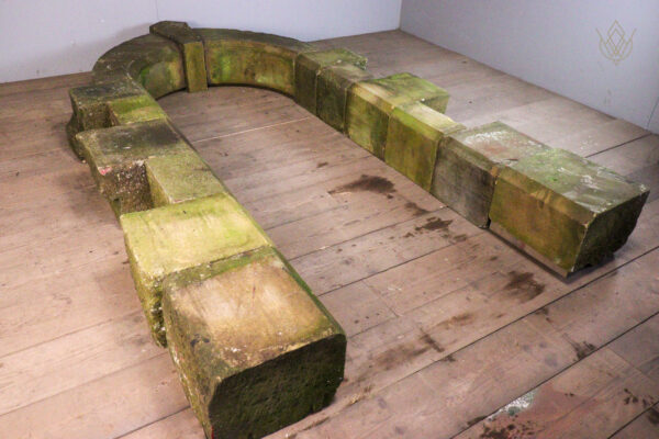 Large Victorian York Stone Arched Doorway - WM11934