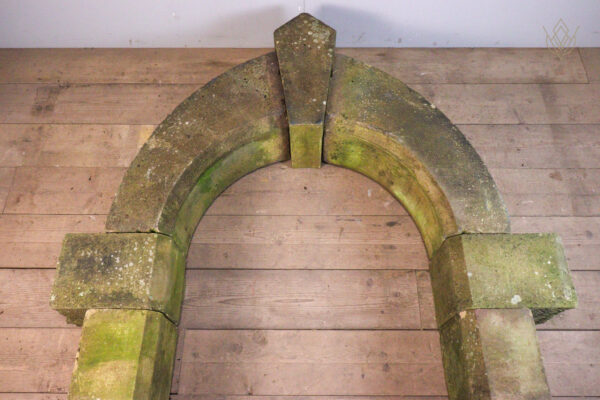 Large Victorian York Stone Arched Doorway - WM11934 - Image 9
