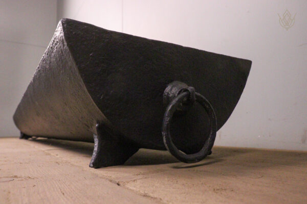Cast Iron Pig Trough Feeder/Planter with Rings - WM11956 - Image 4