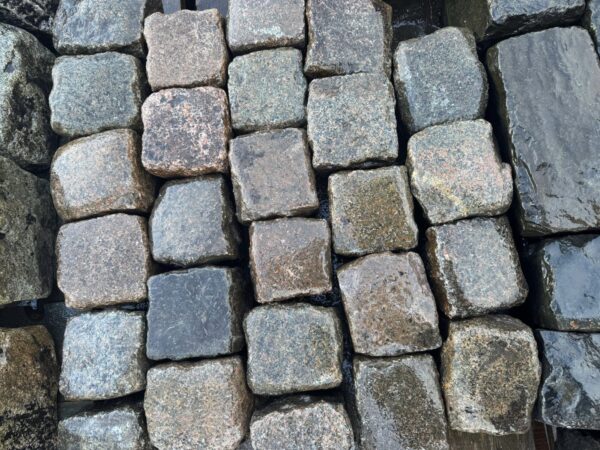 Reclaimed 4"x4" Pink/Grey Granite Cubes - WM11987 - Image 4
