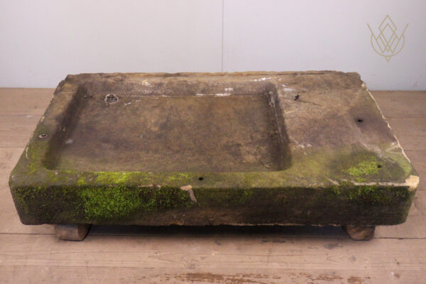 Large 19th Century Stone Sink with Lead Drain Hole - WM11972 - Image 4