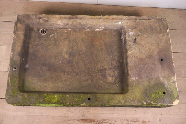 Large 19th Century Stone Sink with Lead Drain Hole - WM11972 - Image 3