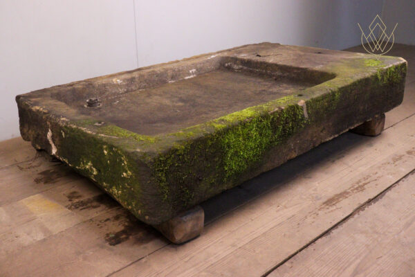 Large 19th Century Stone Sink with Lead Drain Hole - WM11972 - Image 2