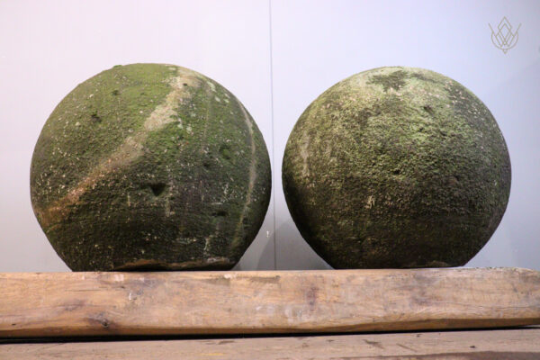 Pair of 18" Diameter 19th Century Stone Balls - WM11917 - Image 4