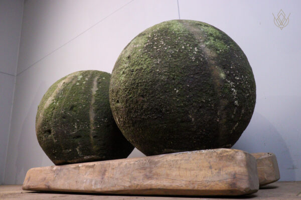Pair of 18" Diameter 19th Century Stone Balls - WM11917 - Image 3
