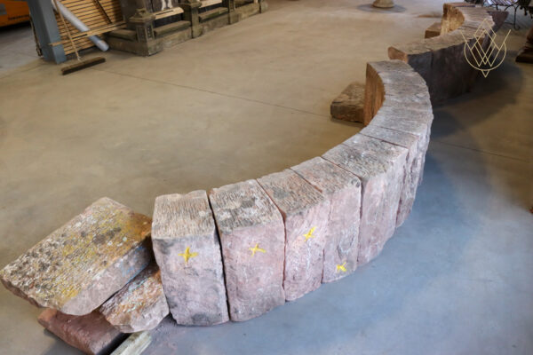 Large 19th Century Red Sandstone Carved Stone Double Archway - WM11989 - Image 17