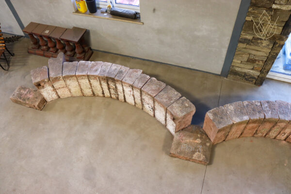 Large 19th Century Red Sandstone Carved Stone Double Archway - WM11989 - Image 13