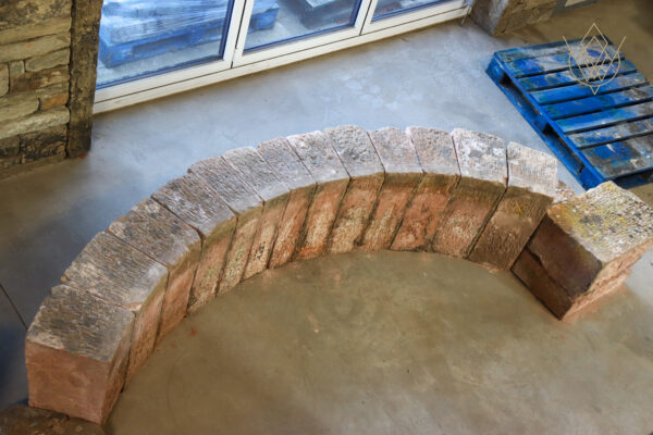 Large 19th Century Red Sandstone Carved Stone Double Archway - WM11989 - Image 11