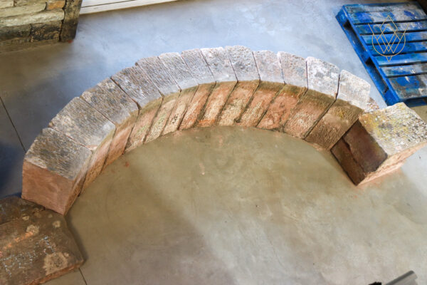 Large 19th Century Red Sandstone Carved Stone Double Archway - WM11989 - Image 10