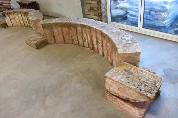 Large 19th Century Red Sandstone Carved Stone Double Archway - WM11989 - Image 4