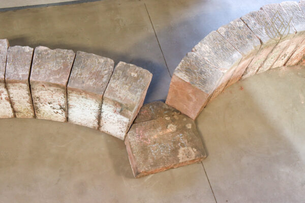 Large 19th Century Red Sandstone Carved Stone Double Archway - WM11989 - Image 9