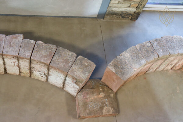 Large 19th Century Red Sandstone Carved Stone Double Archway - WM11989 - Image 6
