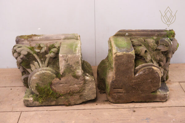 Pair of Ornate Victorian Stone Capitals - WM11999 - Image 5