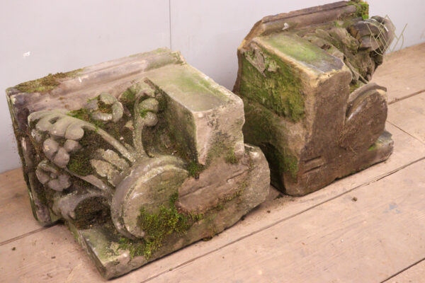 Pair of Ornate Victorian Stone Capitals - WM11999 - Image 4