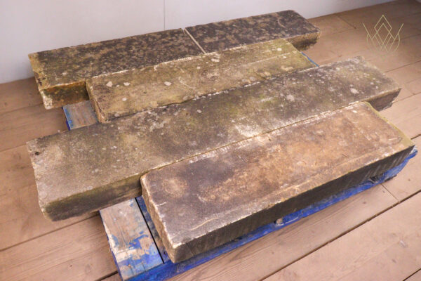 15ft - 10"x4.5" Reclaimed Flat Sandstone Coping Stones - WM12051 - Image 3