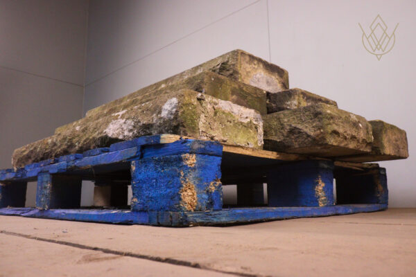 22.8ft - 10"x4" Reclaimed Flat Sandstone Coping Stones - WM12052 - Image 2
