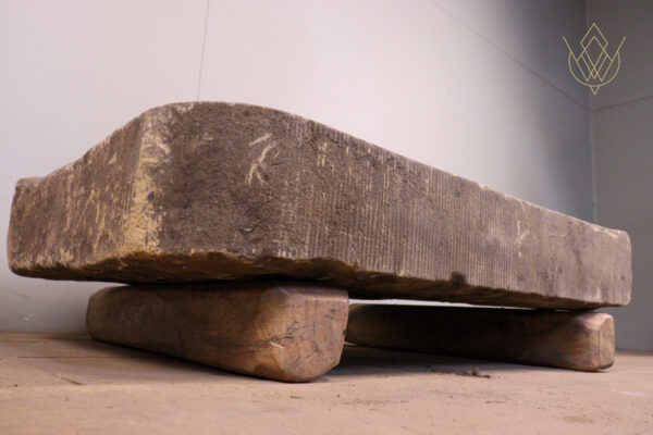 19th Century Sandstone Sink with Drainer - WM12062 - Image 2