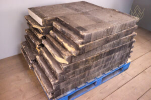 47ft - 18" x 3.5" Flat Reclaimed Coping Stones - WM12063