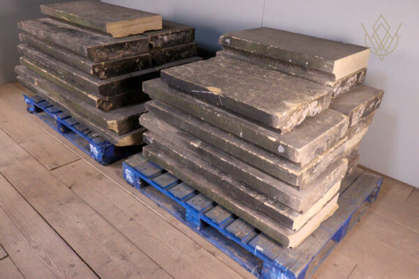 89ft - 16" x 3.5" 19th Century Sandstone Coping Stones - WM12064 - Image 5