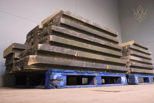 89ft - 16" x 3.5" 19th Century Sandstone Coping Stones - WM12064 - Image 2