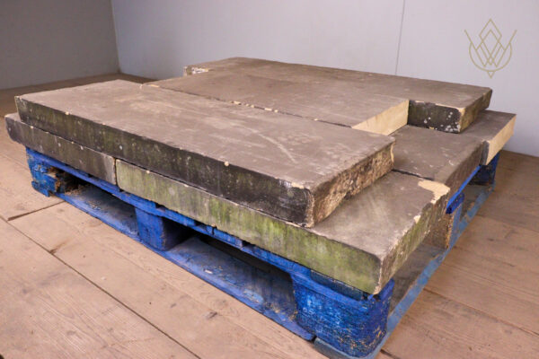 22ft - 14" x 3" 19th Century Flat Reclaimed Coping Stones - WM12065