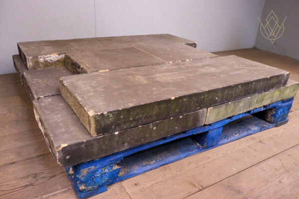 22ft - 14" x 3" 19th Century Flat Reclaimed Coping Stones - WM12065 - Image 4