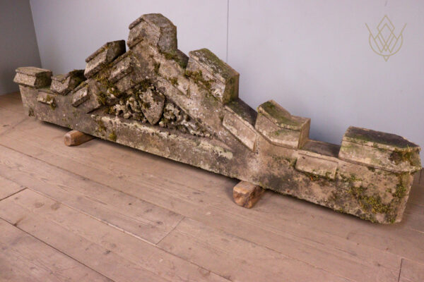 19th Century Castlelated Stone Coat of Arms Header - WM12070