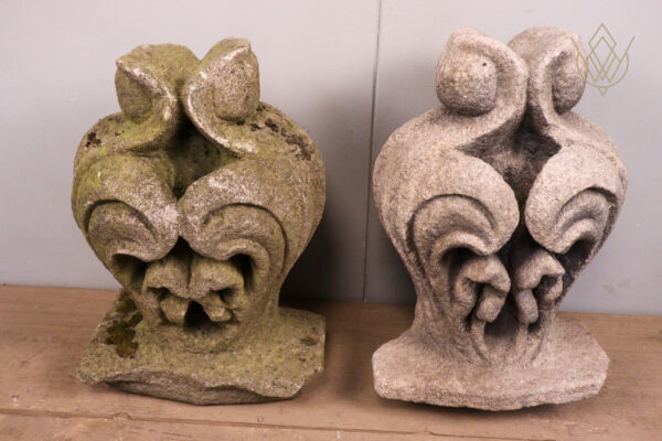 Pair of 18th Century Gritstone Carved Stone Finials - WM12074 - Image 3