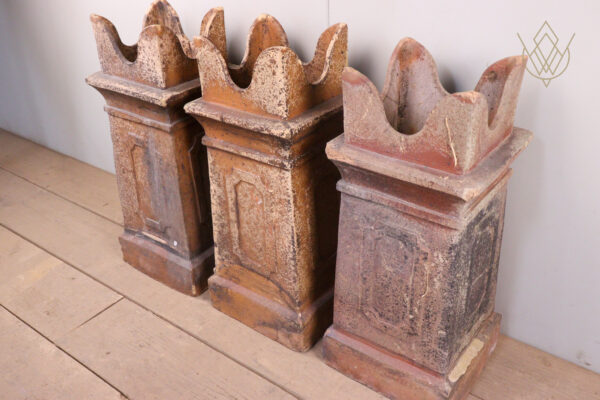 Set of 3 Victorian Bishop Chimney Pots - WM12075 - Image 3