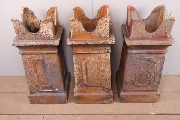 Set of 3 Victorian Bishop Chimney Pots - WM12075 - Image 2