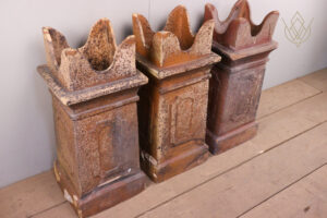 Set of 3 Victorian Bishop Chimney Pots - WM12075