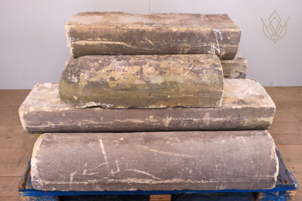 24ft - 10.75"x7.25" Round Top Sandstone Copings Stones - WM12089 - Image 7