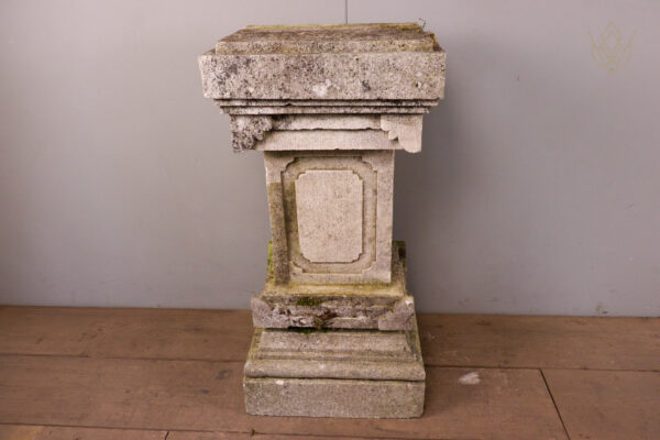 Large Ornate Limestone Plinth Stone - WM12096 - Image 7
